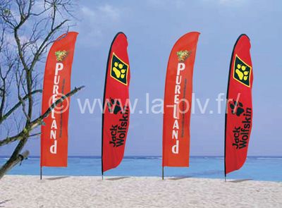 marketing - drapeaux pavillons "Beach"